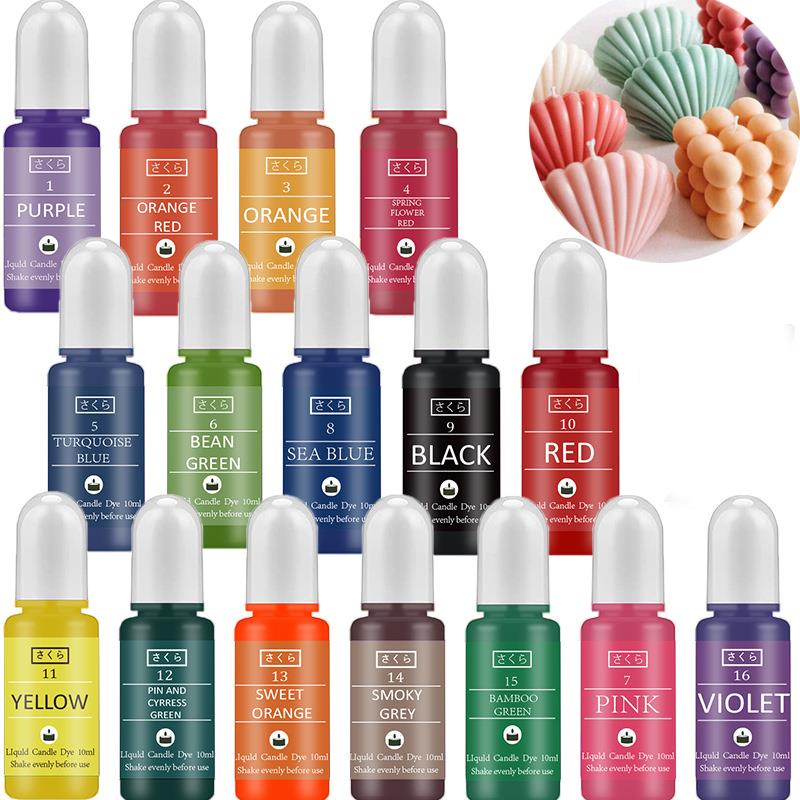 Candle Dye Chip - 10 ml/Fles Kaars Wax Pigment Kleurstof