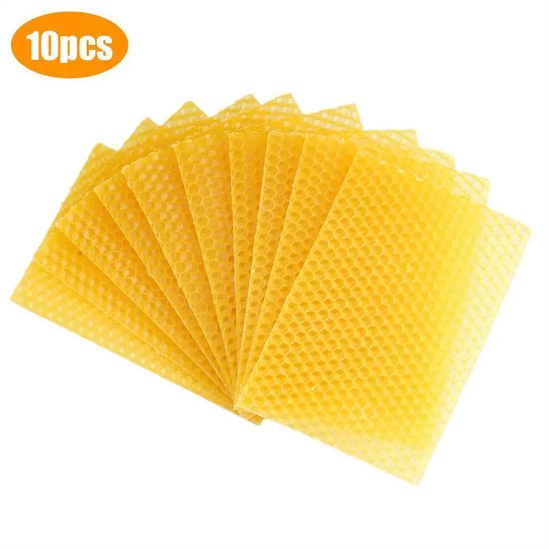 Candle Making Kit Beeswax - 10 stuks bijenwasplaten kaarsen maken knutsel