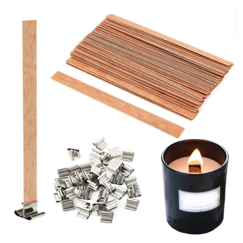 Candle Making Kit Beeswax - 30 Stuks Hoge Kwaliteit Houten Kaarsenlont