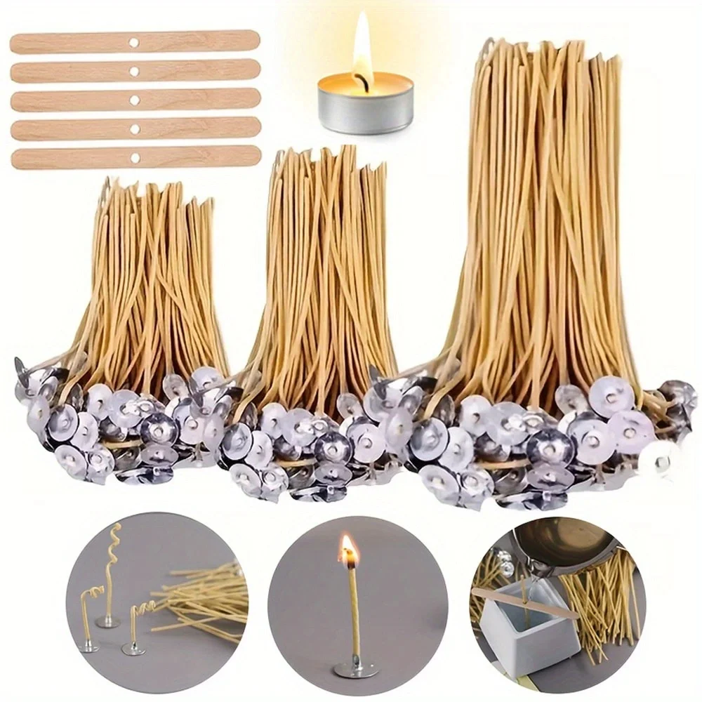 Candle Making Kit Beeswax - Kaarsenlonten 50 STUKS 8 Inch Hennep