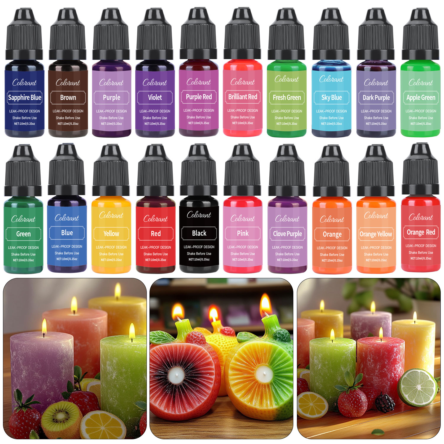 Candle Dye Chip - Vloeibare Kaars Kleurstof Voor Soja Wax