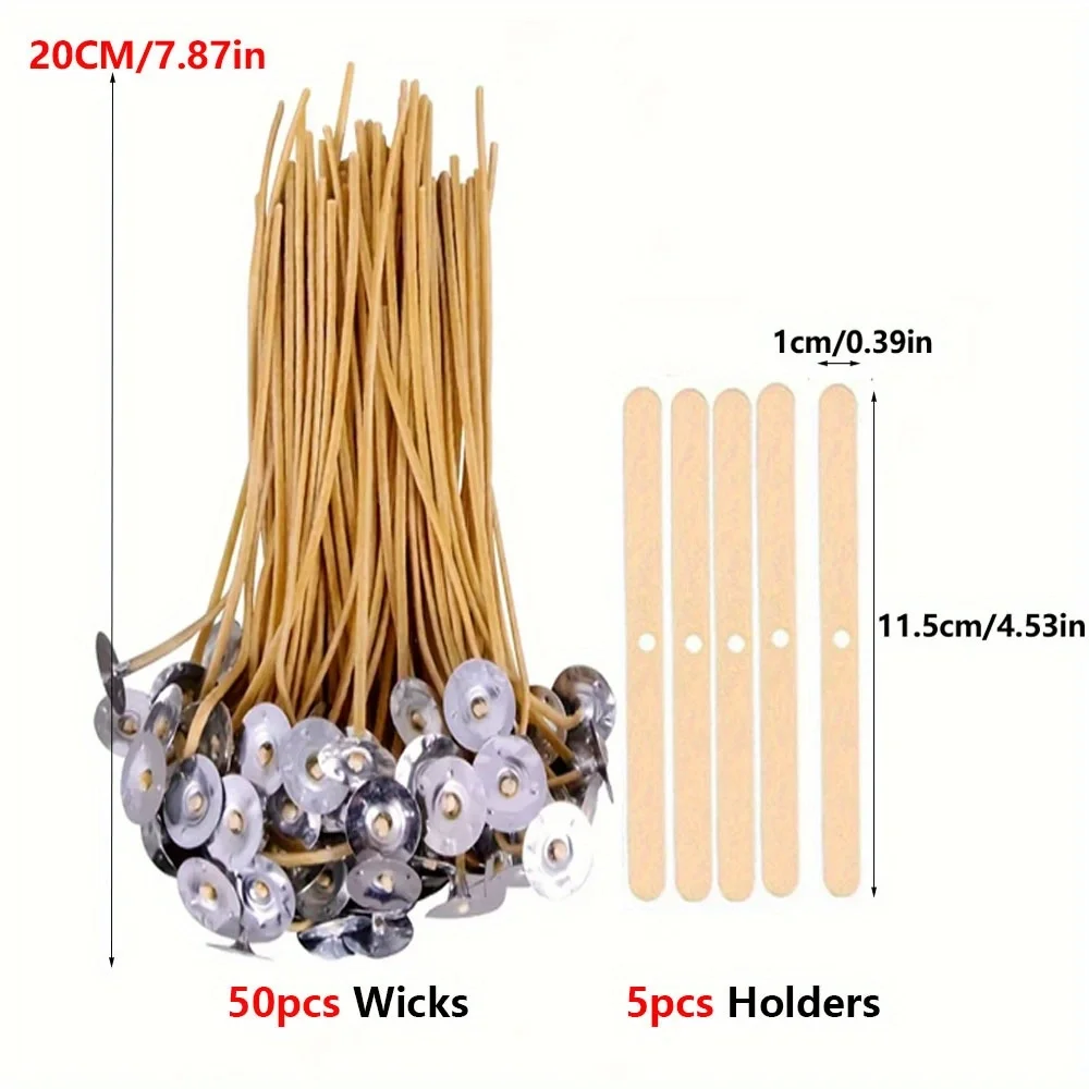 Kaarsenlonten 50 STUKS 8 Inch  - Candle Making Kit Beeswax recensie en prijs