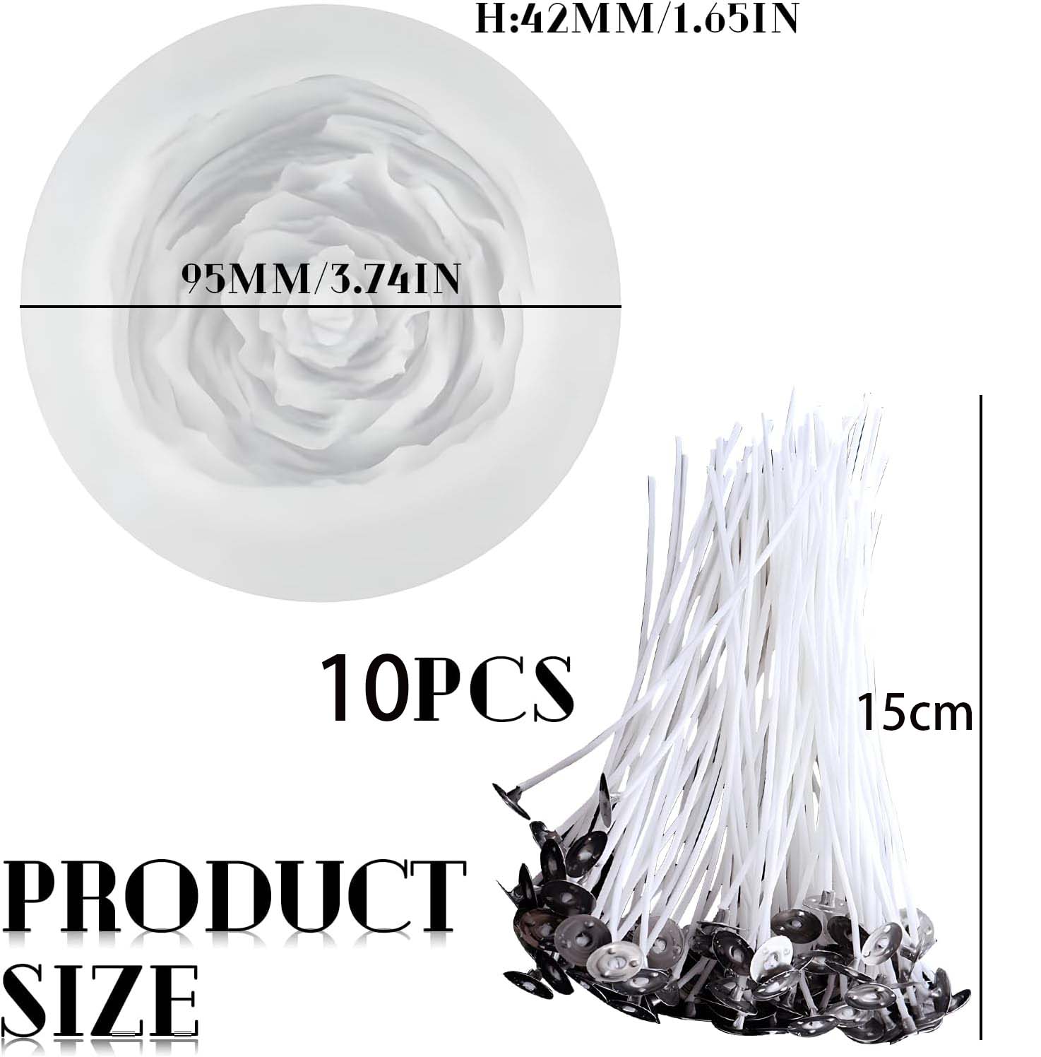 Silicone 3D Pioenroos Kaarsenm - Candle Making Kit For Kids recensie en prijs